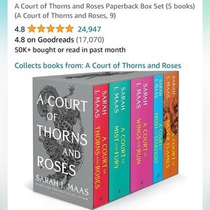 A Court of Thorns and Roses Full Paperback Series